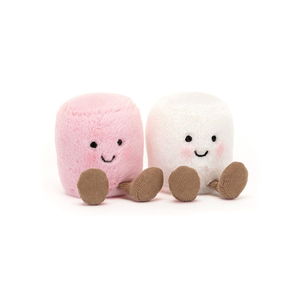 Jellycat Amuseables Pink and White Marshmallows Set