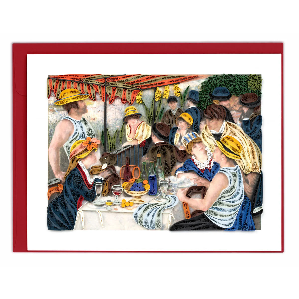 Renoir The Luncheon of the Boating Party Quilling Card