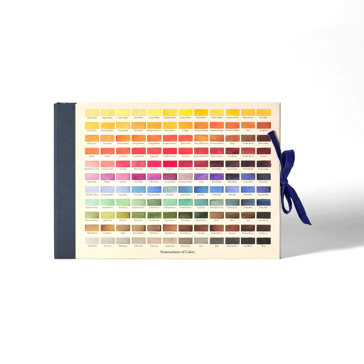 Carnet de croquis de l'artiste Nomenclature des couleurs de Ridgway
