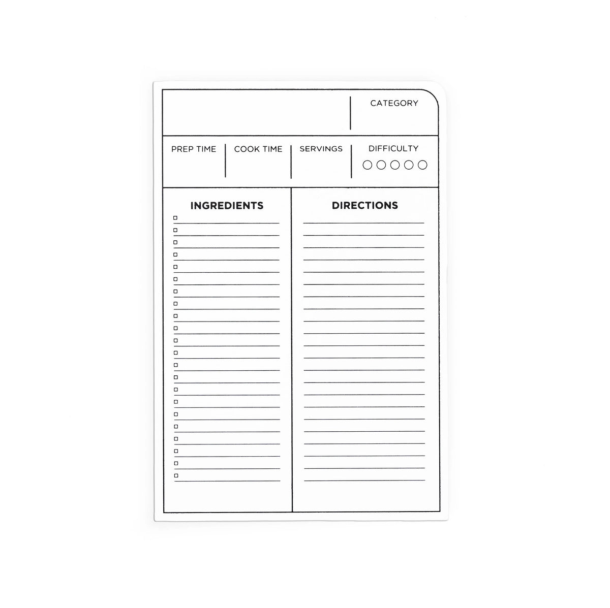 Blackwing Volume 140: Recipe Cards
