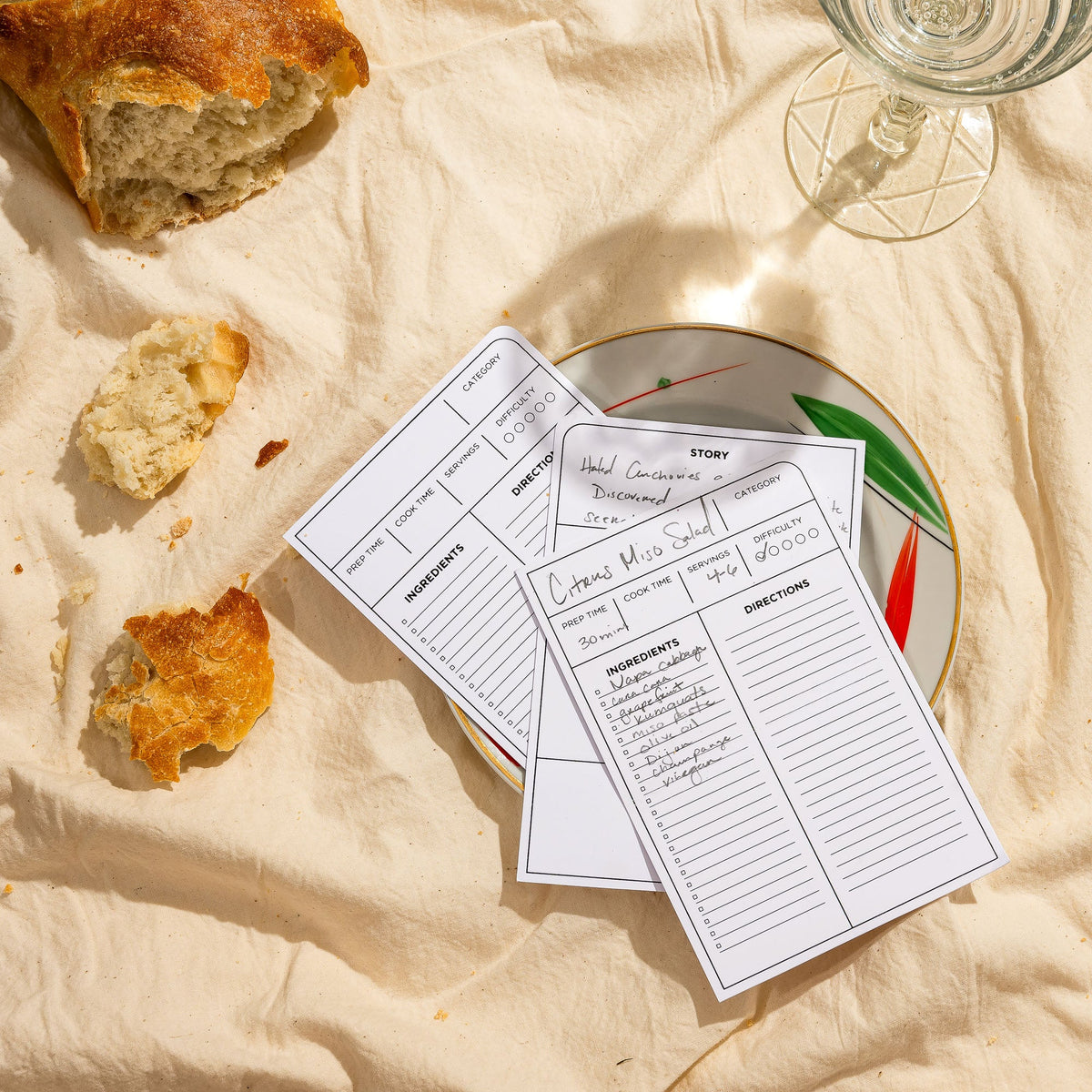 Blackwing Volume 140: Recipe Cards