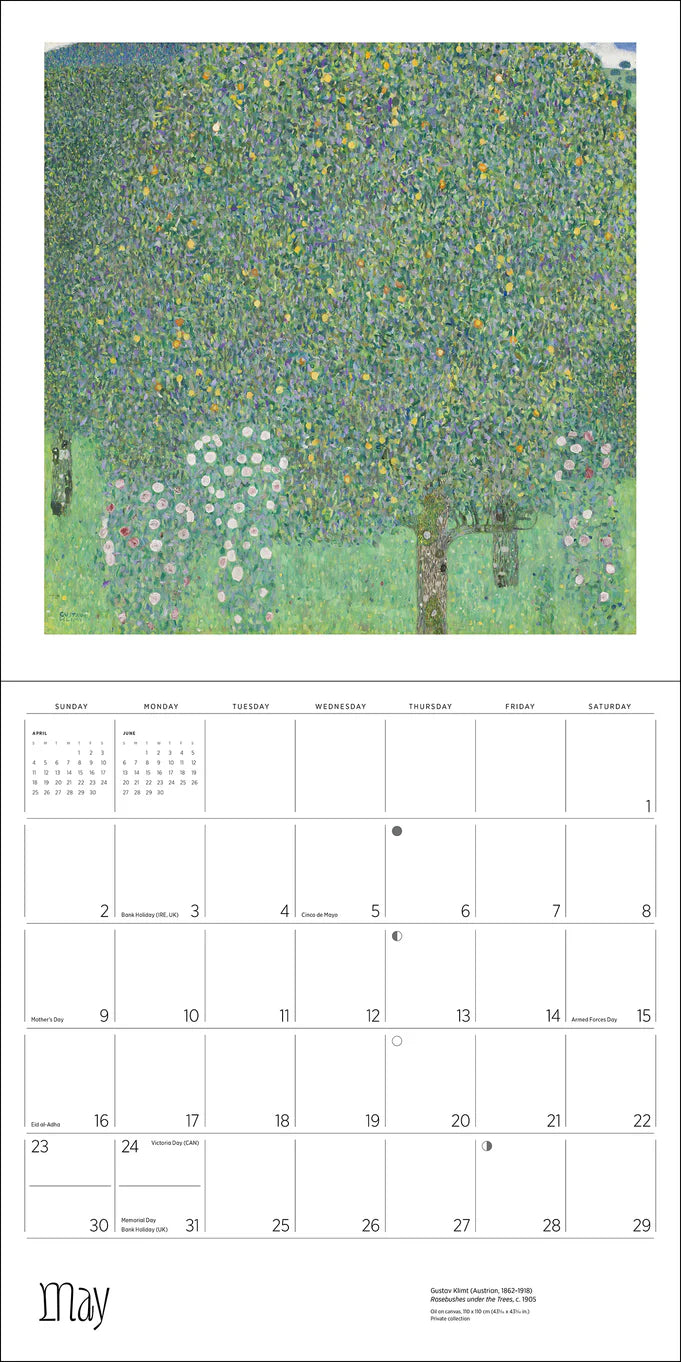 Gustav Klimt 2027 Wall Calendar