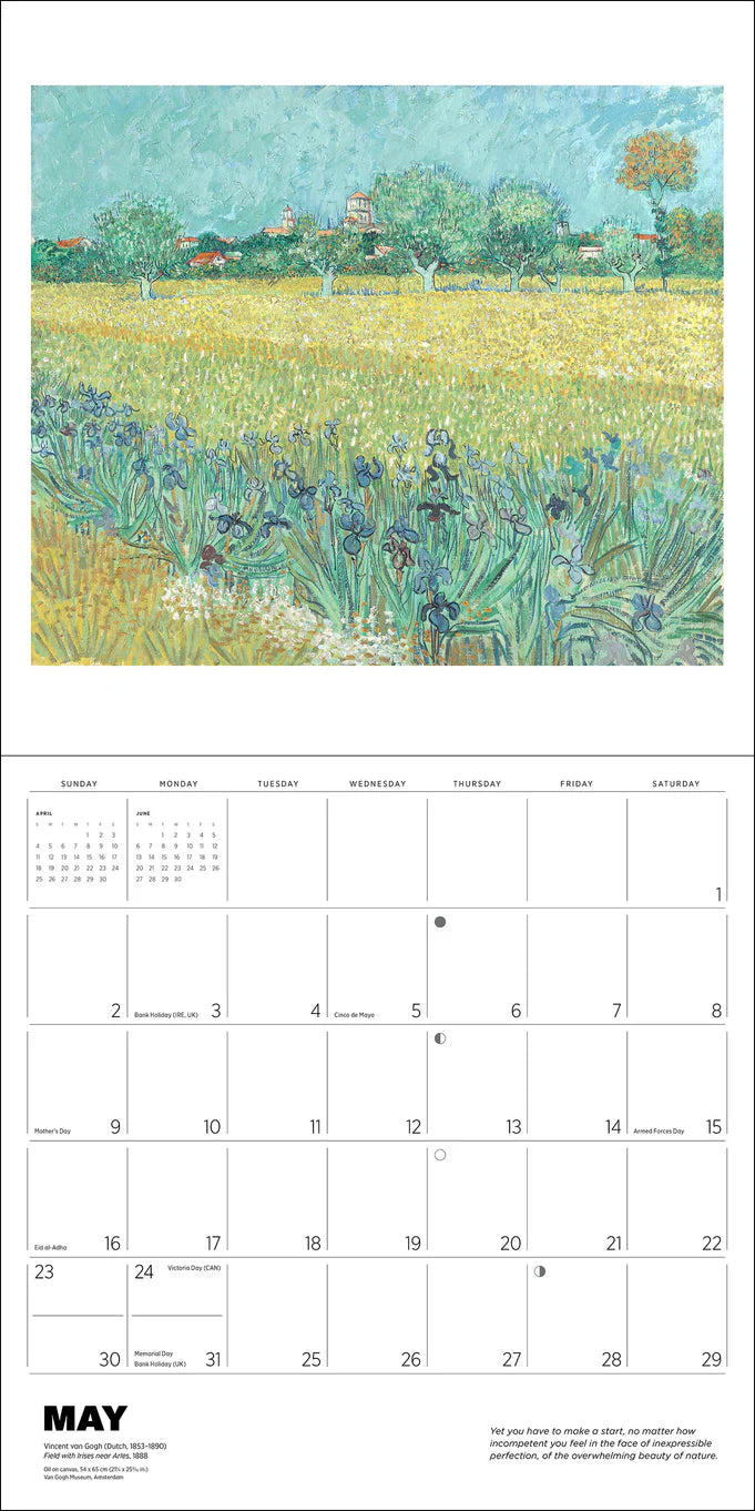 Vincent Van Gogh 2027 Wall Calendar