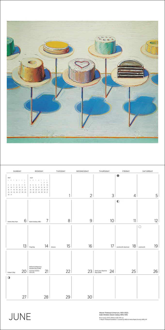 Wayne Thiebaud 2027 Wall Calendar