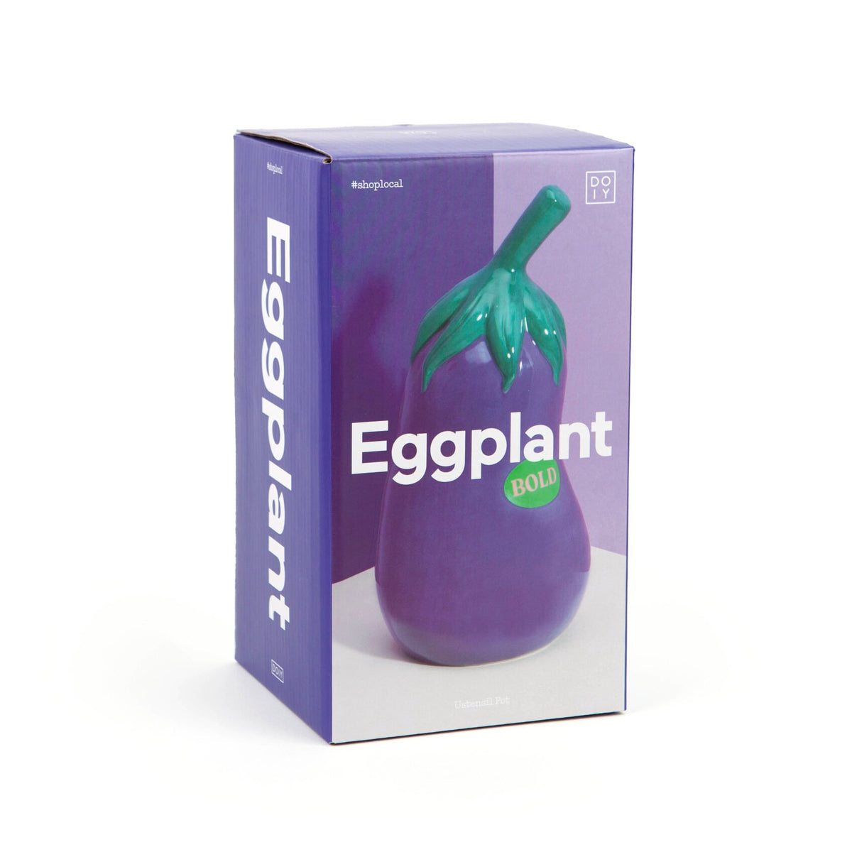 Farmer&#39;s Market Eggplant Utensil Pot