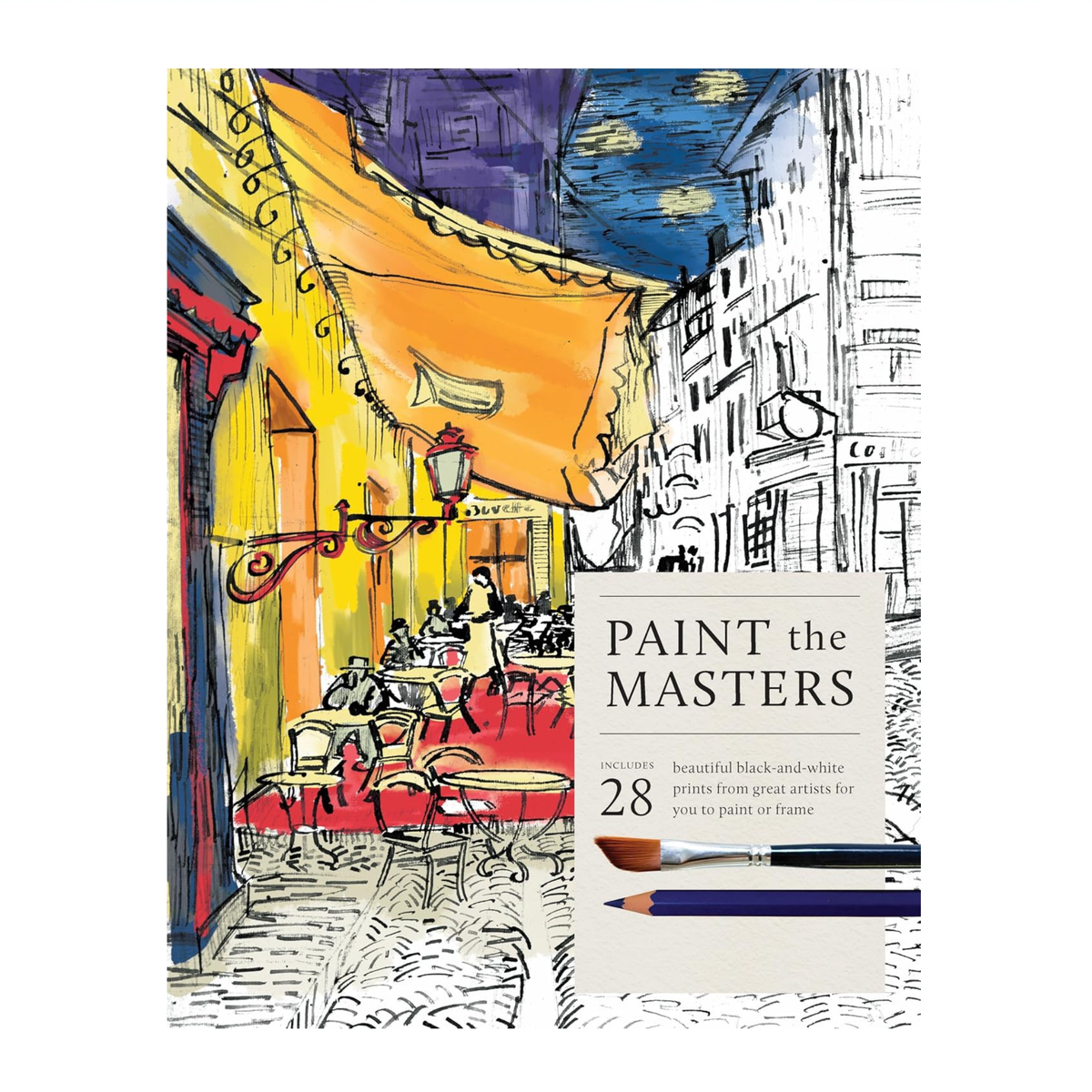 Paint the Masters: 28 Beautiful Black + White Posters From Great Artists to Paint + Frame