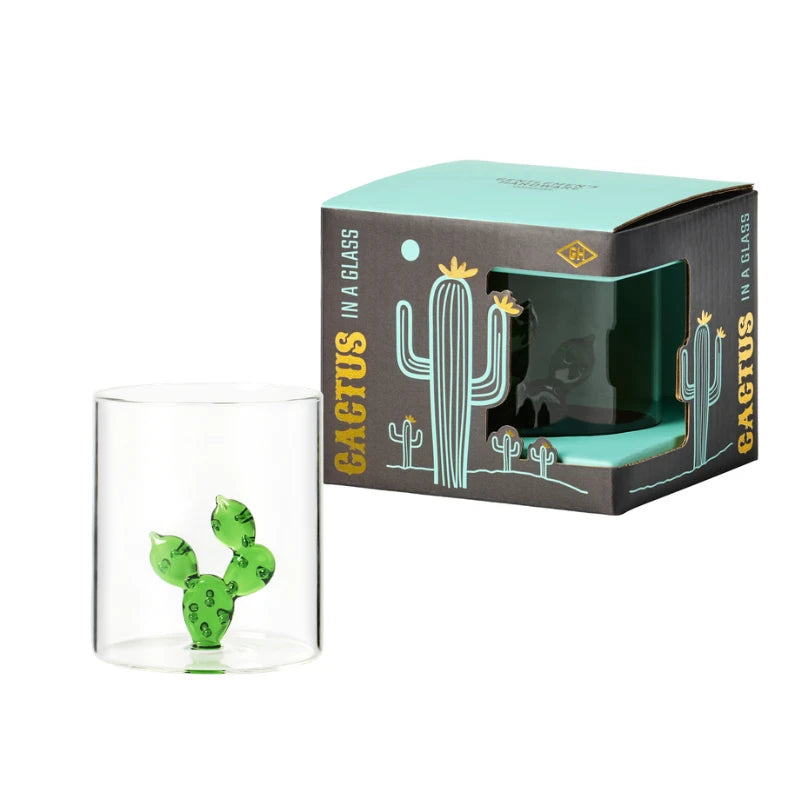 Prickly Pear Inside Whiskey Glass