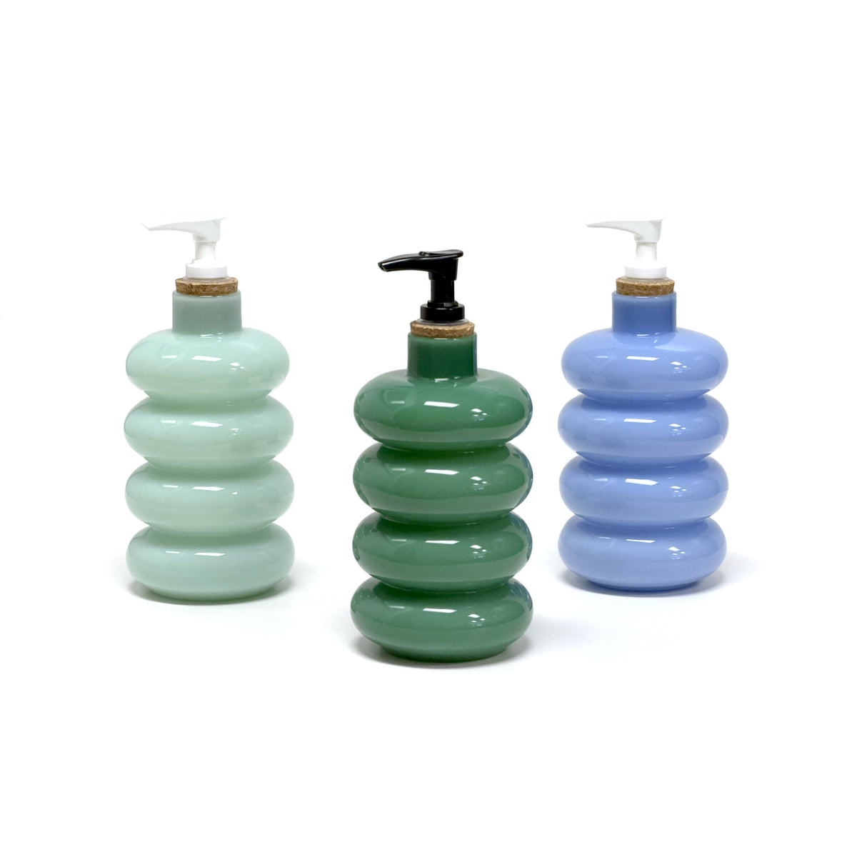 Primitive Glass Bubble Soap Dispensers