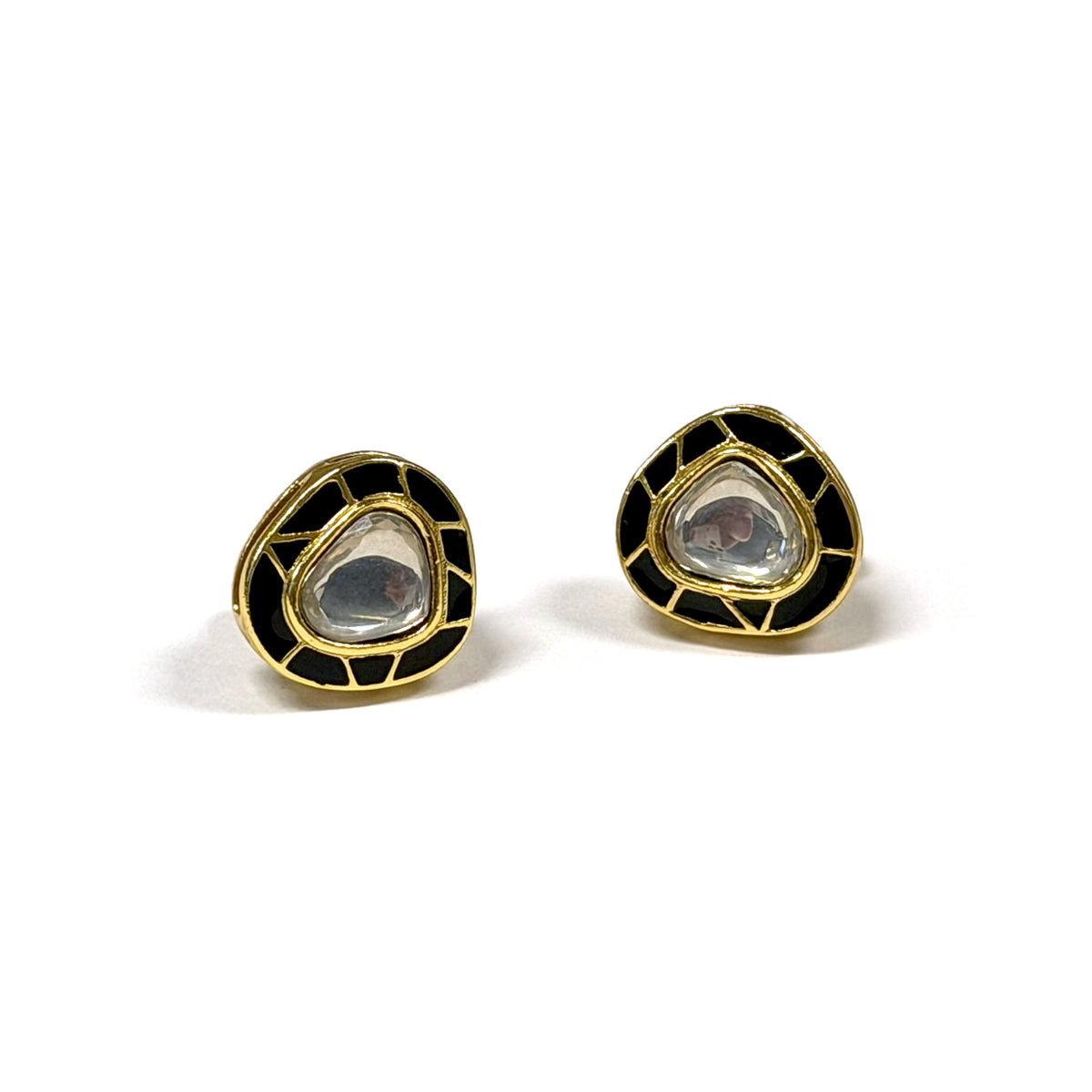 Moonlit Kundan Stud Earrings
