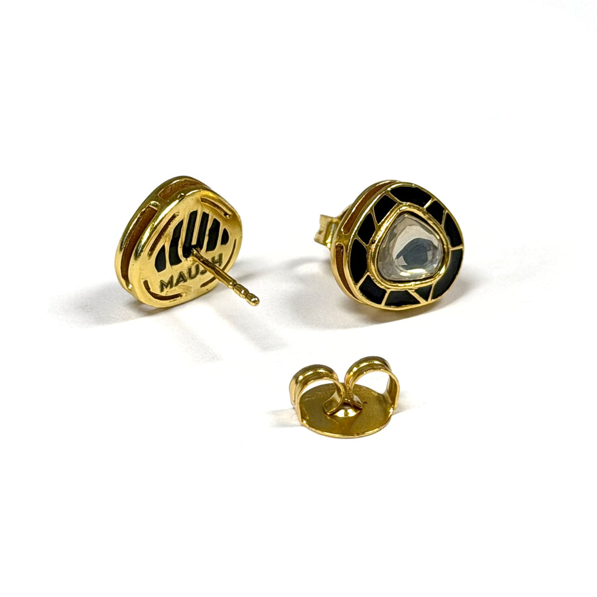 Moonlit Kundan Stud Earrings