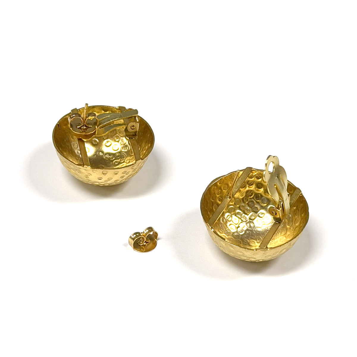 Large Luna Orb Stud Earrings