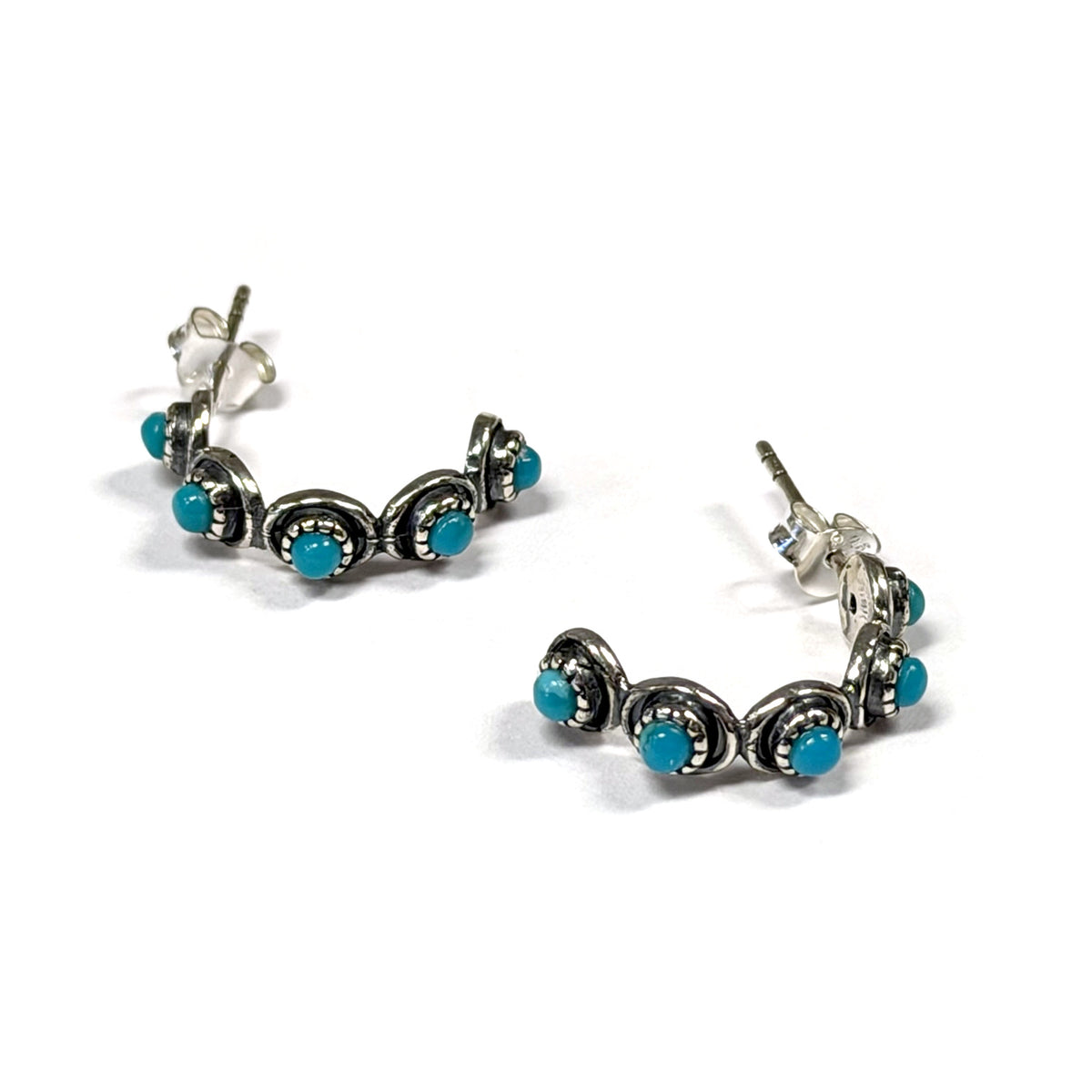 Sam Turquoise Hoop Earrings