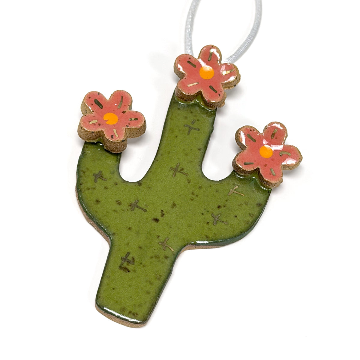 Saguaro Blossom Ceramic Ornaments