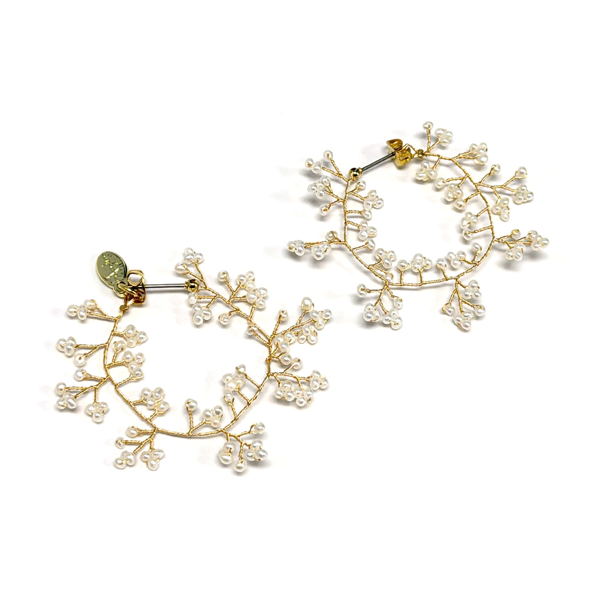 Mimosa Rain Hoop Earrings