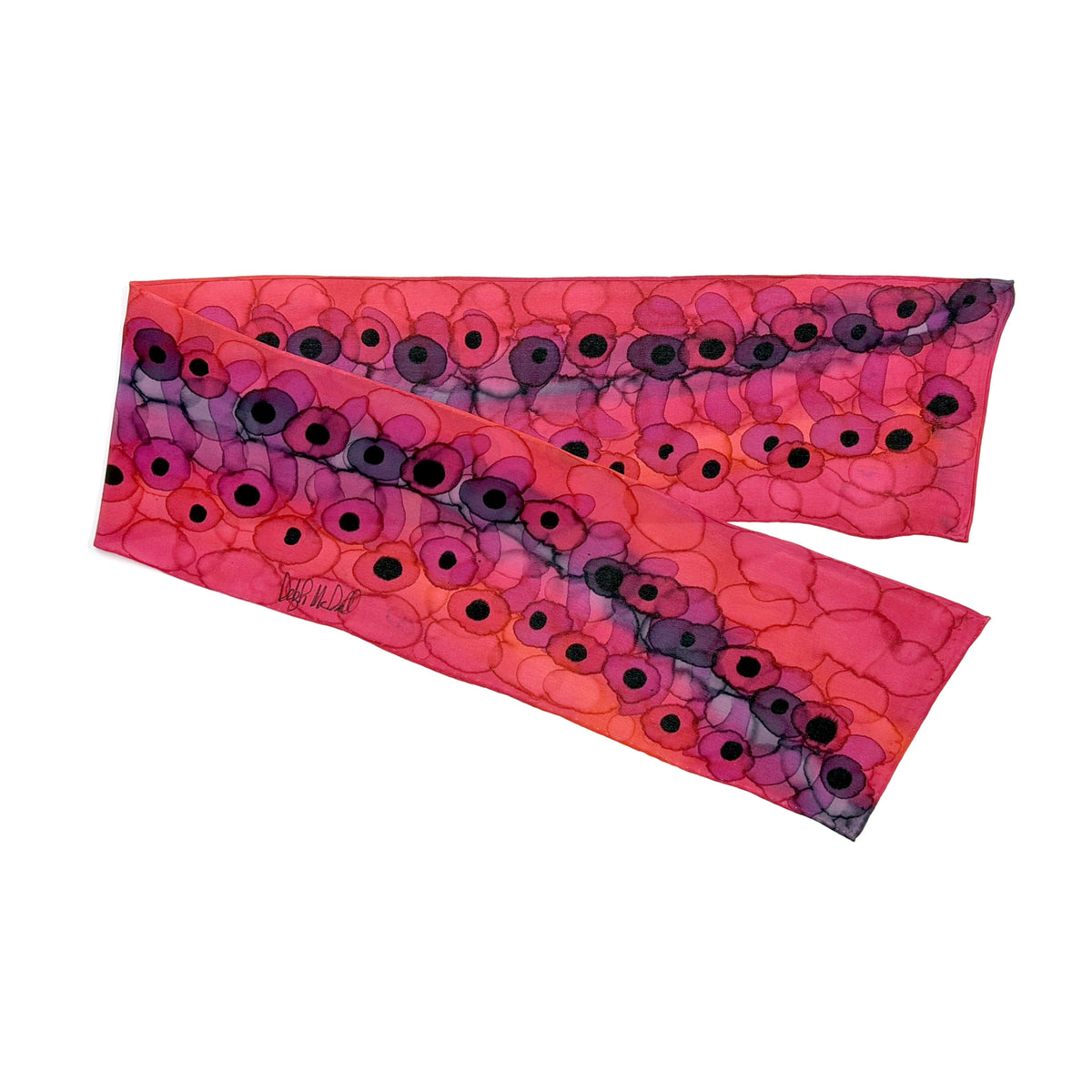 Petits foulards peints à la main de Deboragh McDonnell
