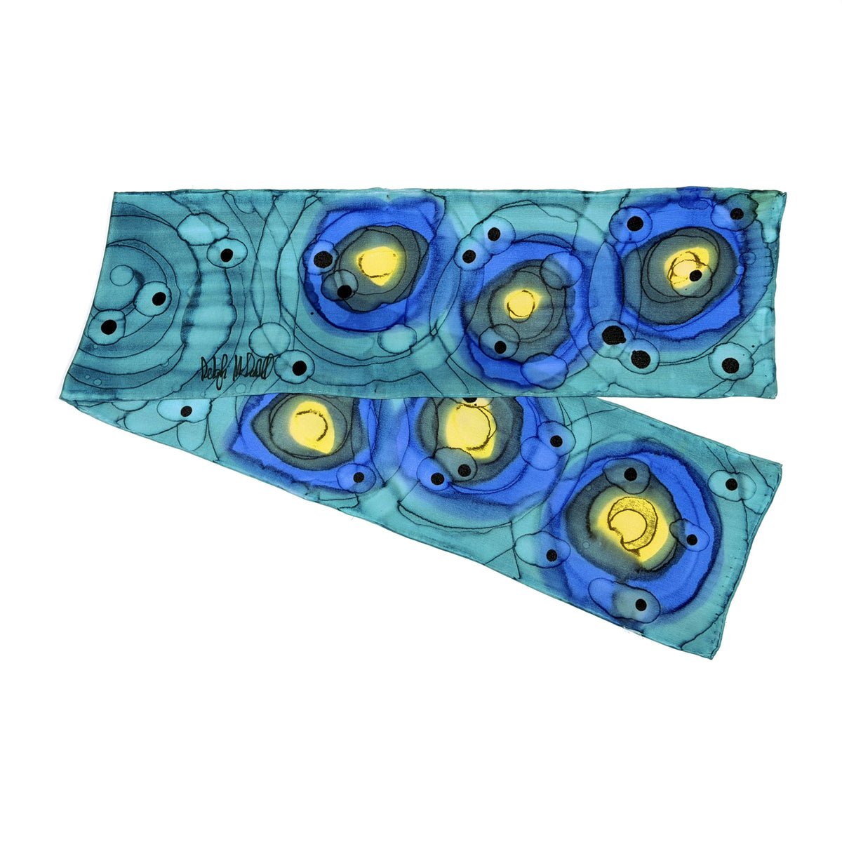 Petits foulards peints à la main de Deboragh McDonnell
