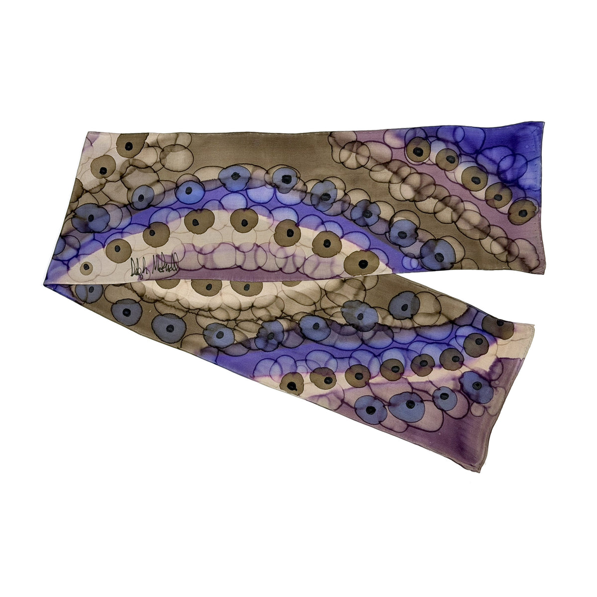 Petits foulards peints à la main de Deboragh McDonnell