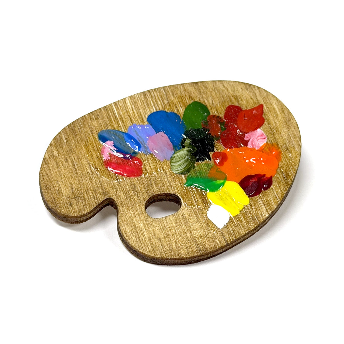 Hand-Painted Palette Brooch