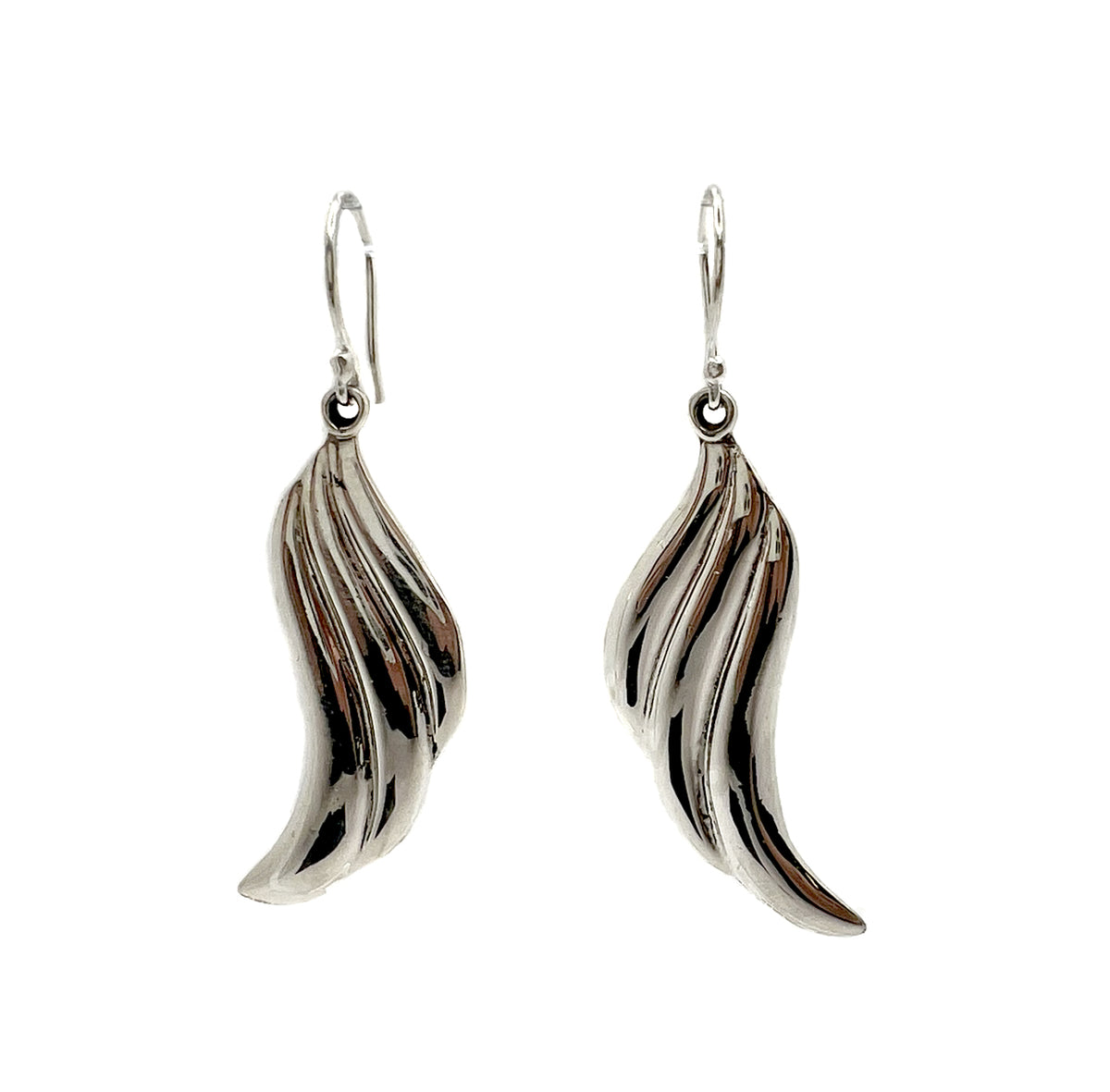 Sterling Silver Wing Dangle Earrings