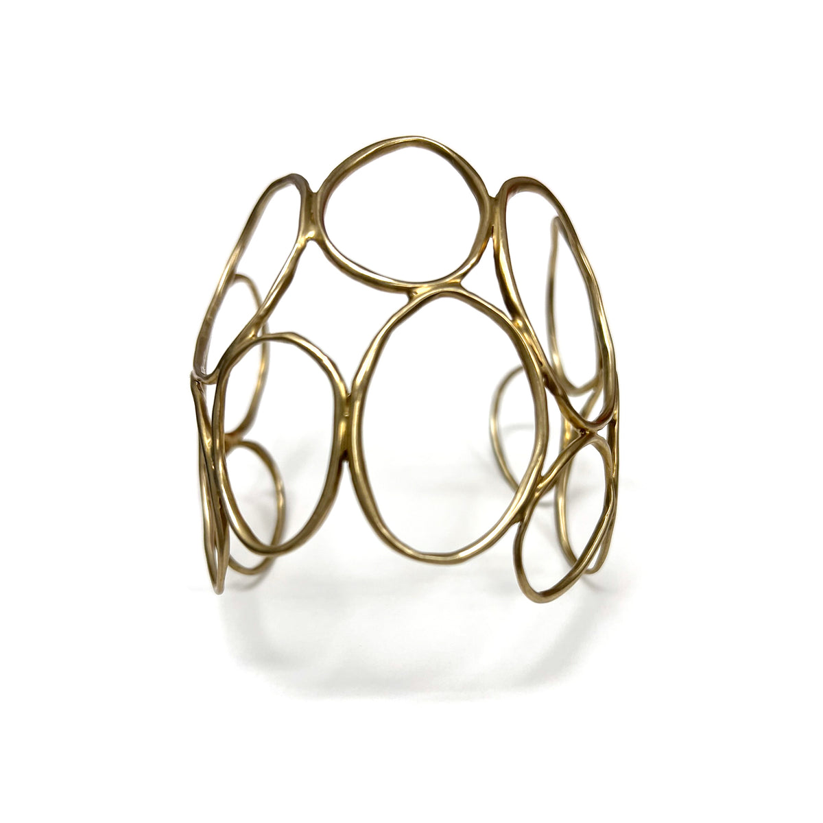 Multi Ellipse Brass Cuff