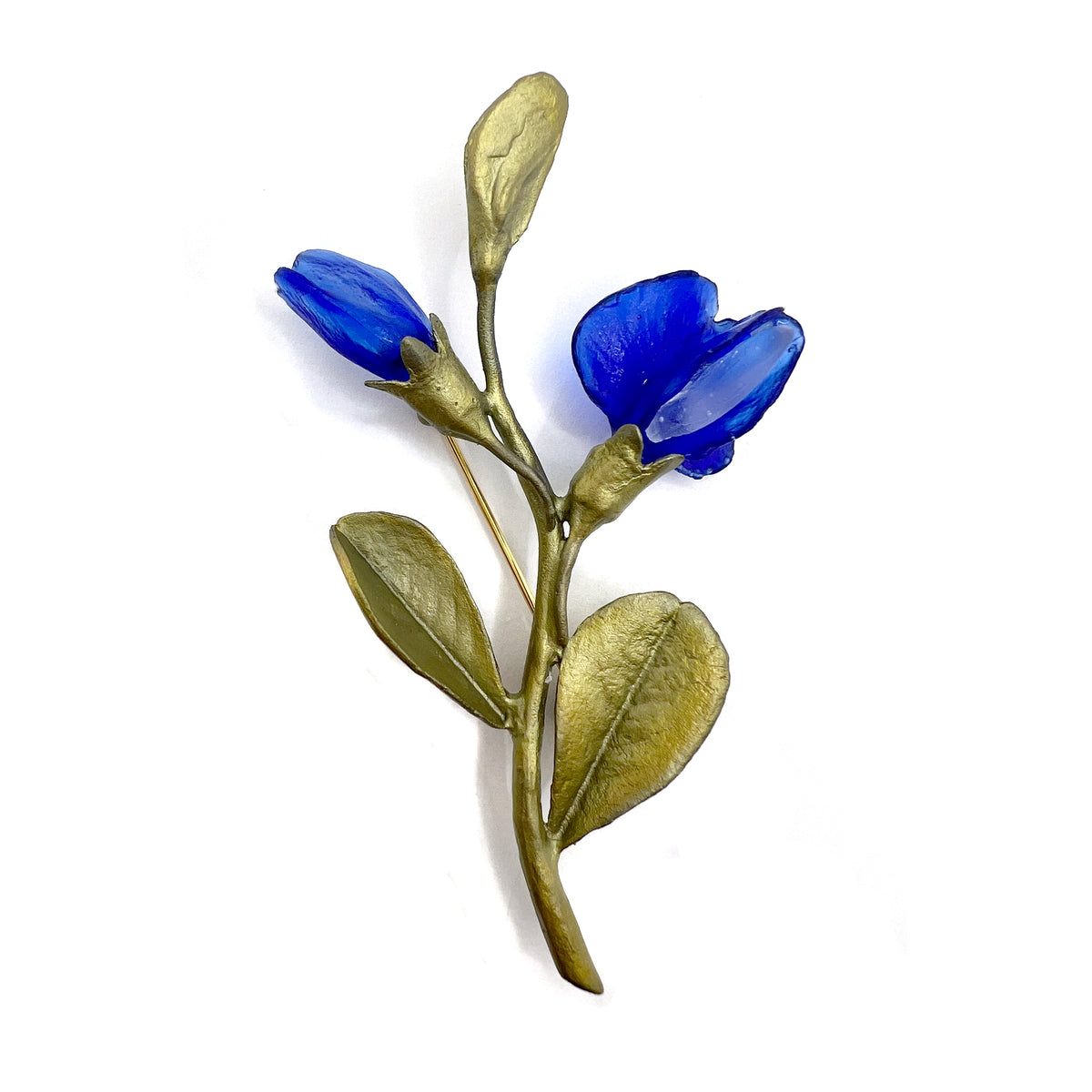 False Indigo Brooch by Michael Michaud