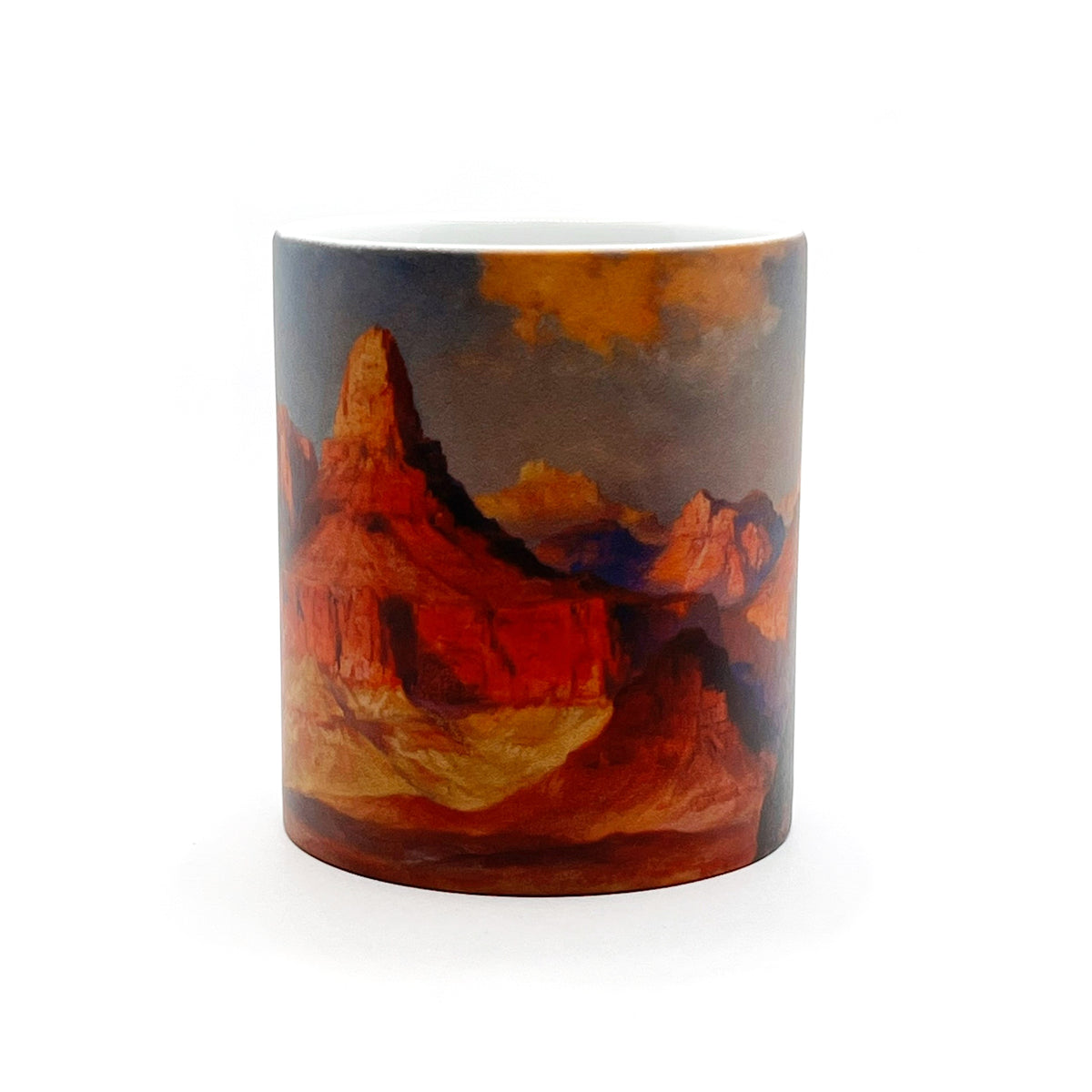 Thomas Moran &quot;Zoroaster Temple at Sunset&quot; Matte Mug