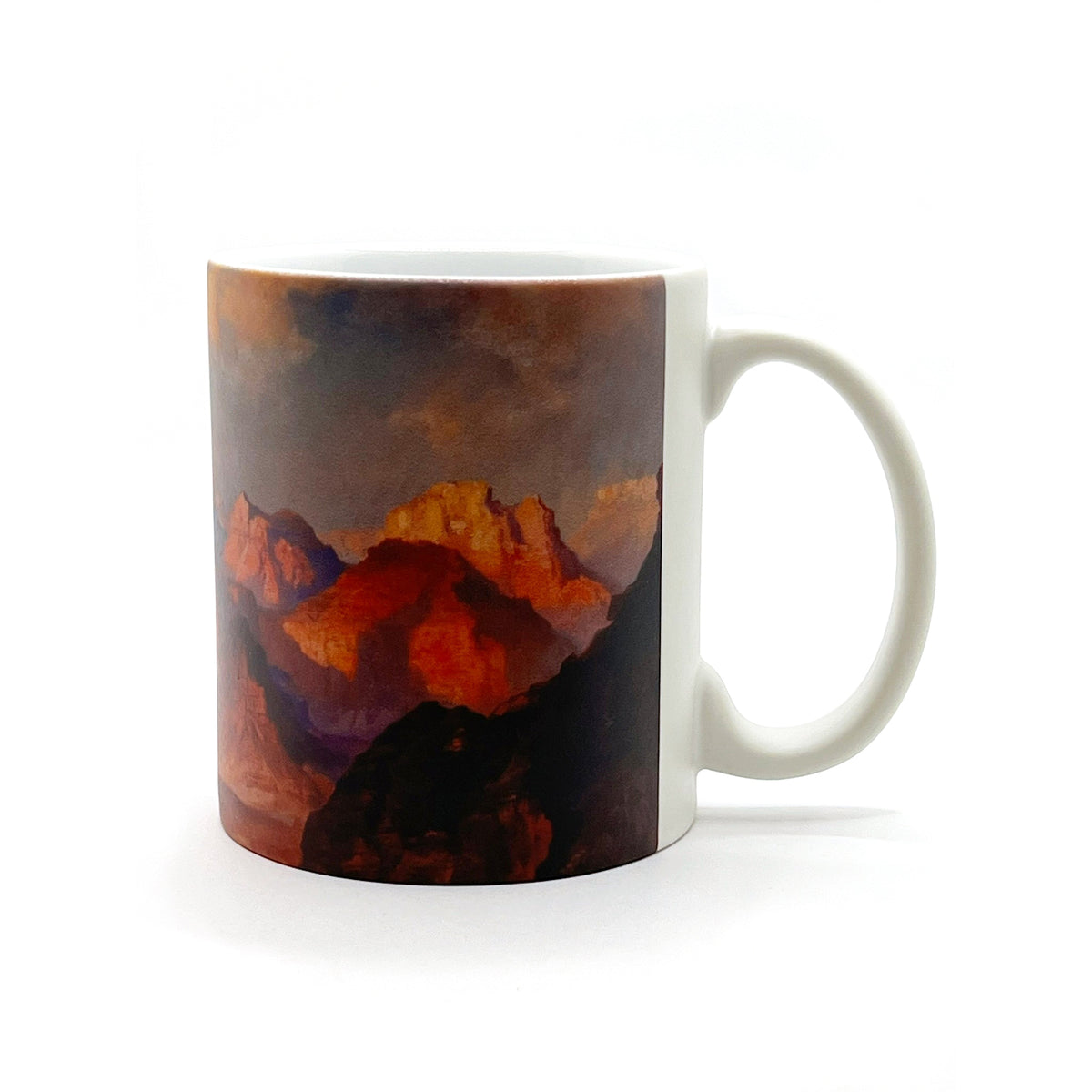 Thomas Moran &quot;Zoroaster Temple at Sunset&quot; Matte Mug