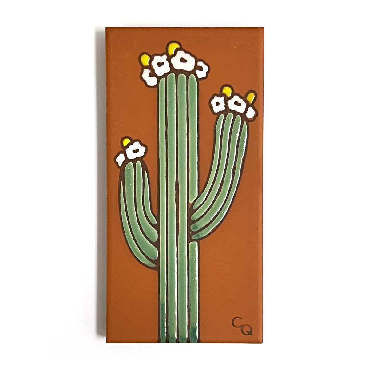 Saguaro Hand Glazed Tile