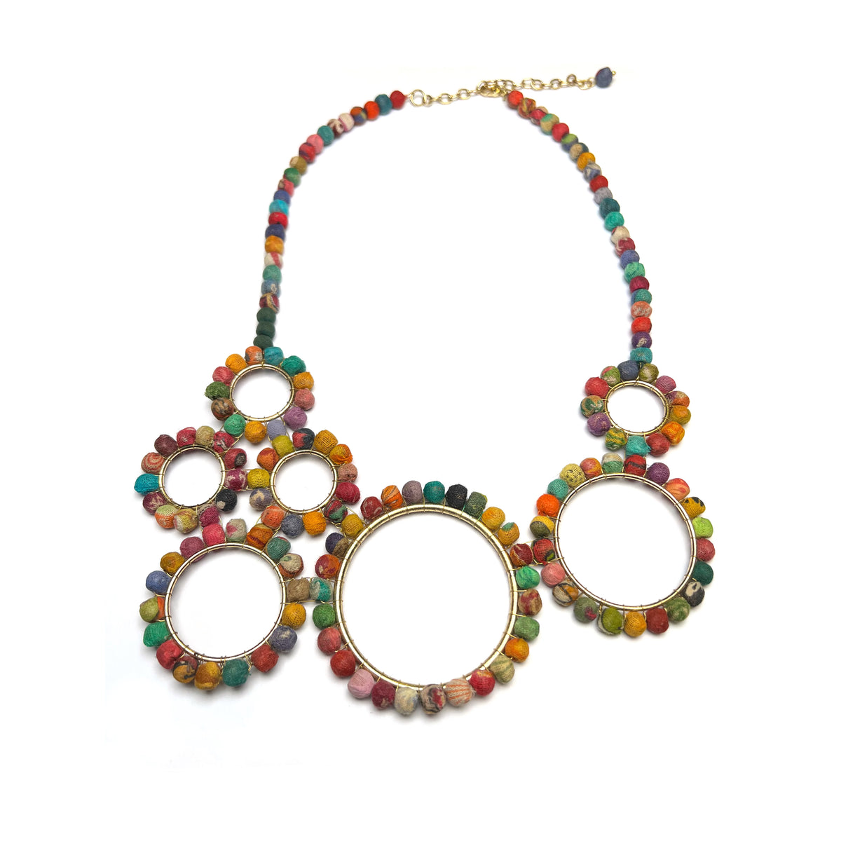 Kantha Spherical Necklace