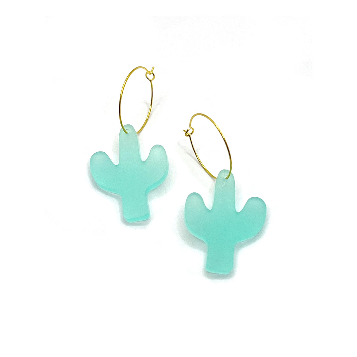 Classic Cactus Hoop Earrings