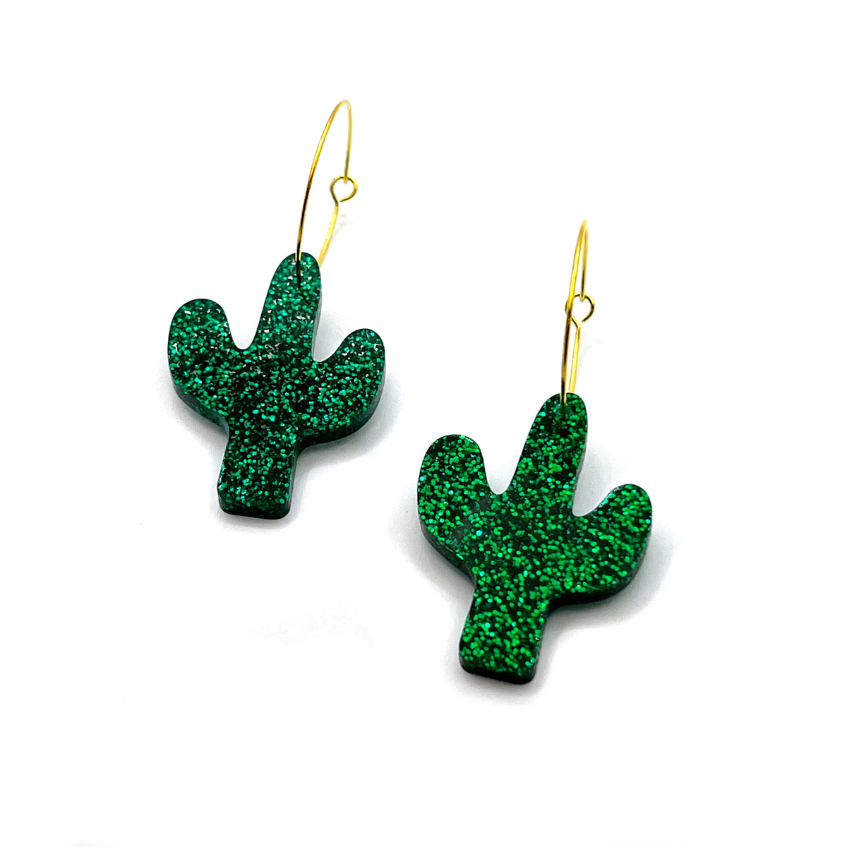 Classic Cactus Hoop Earrings