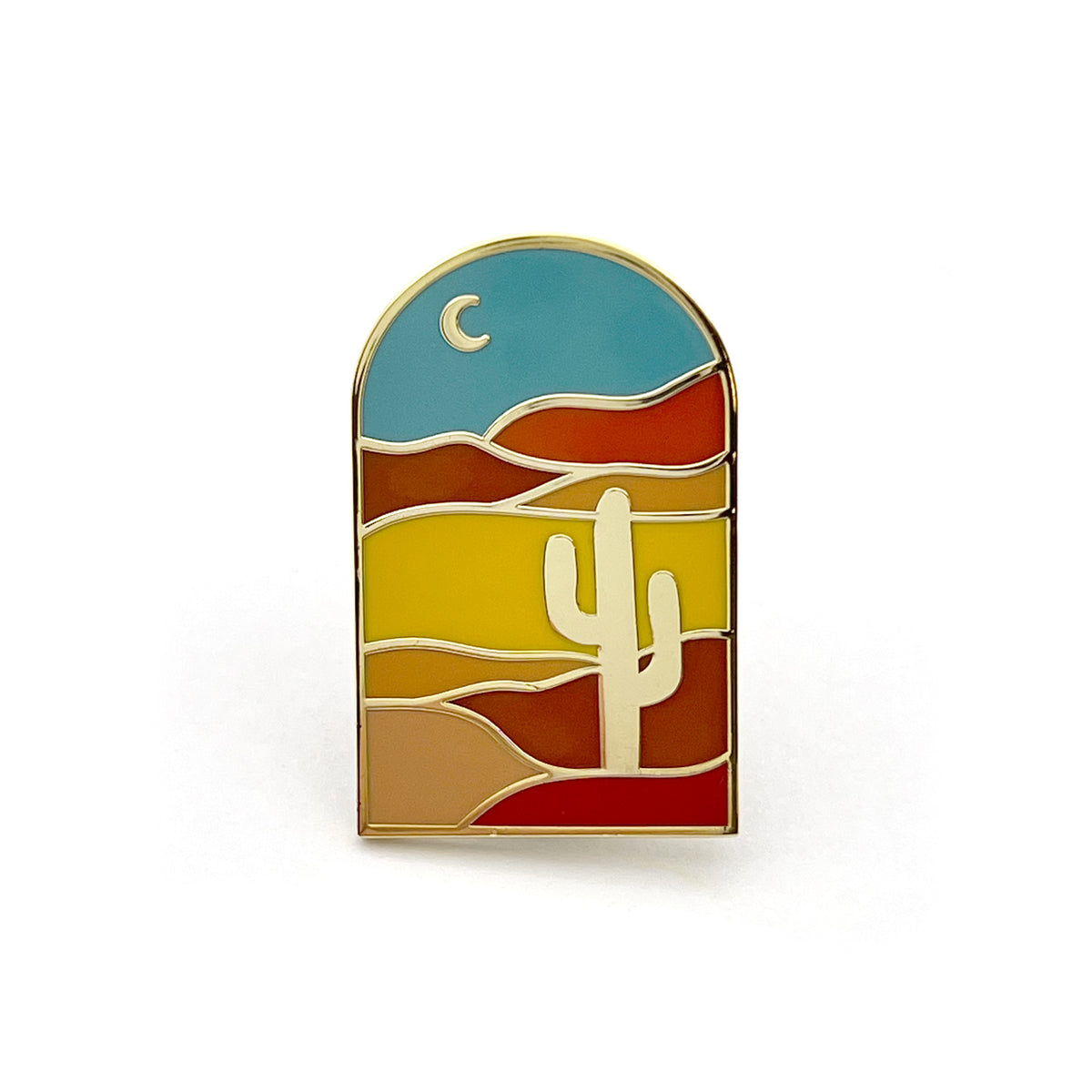 Desert Scene Enamel Pin