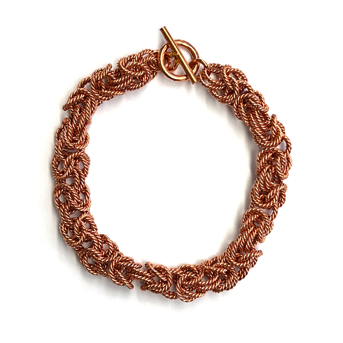 Bracelet chaîne en corde de cuivre