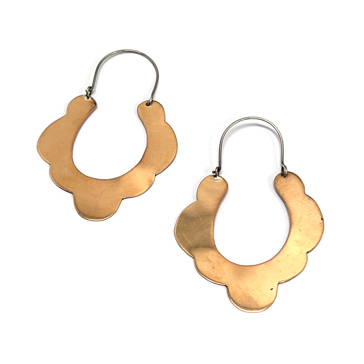 Copper Cloud Earrings