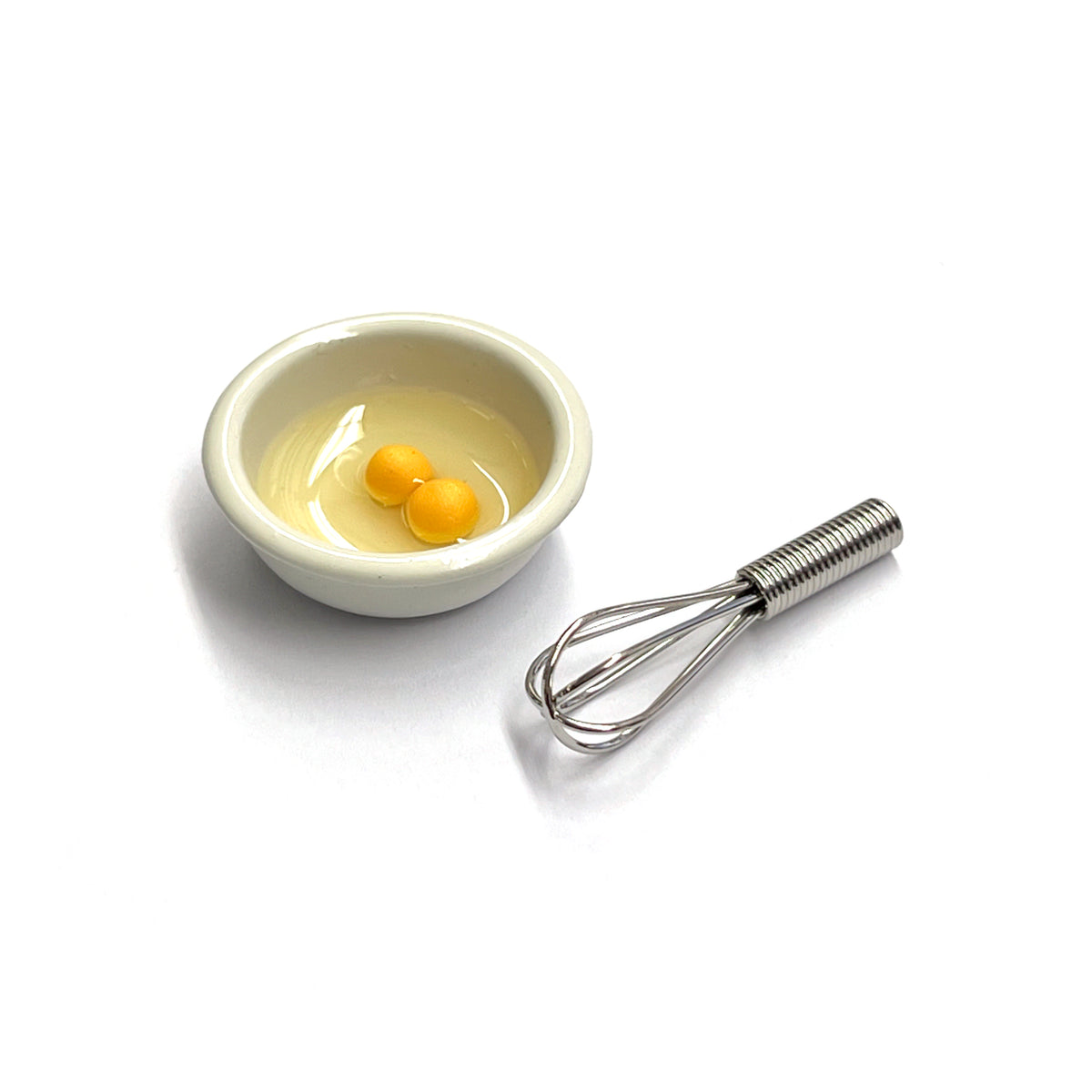 Miniature Bowl of Eggs + Whisk