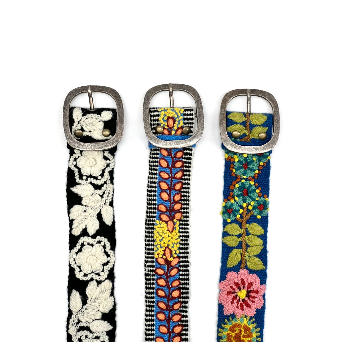 Embroidered Wool Belts