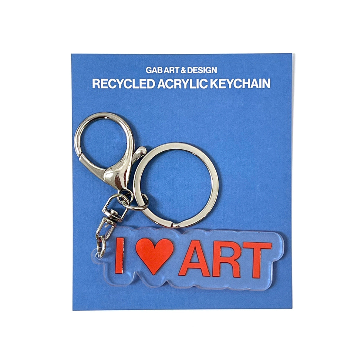 I Heart Art Acrylic Keychain