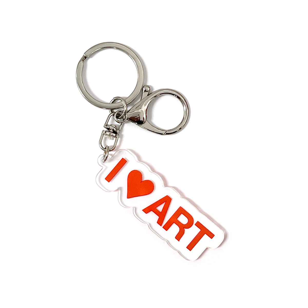 I Heart Art Acrylic Keychain