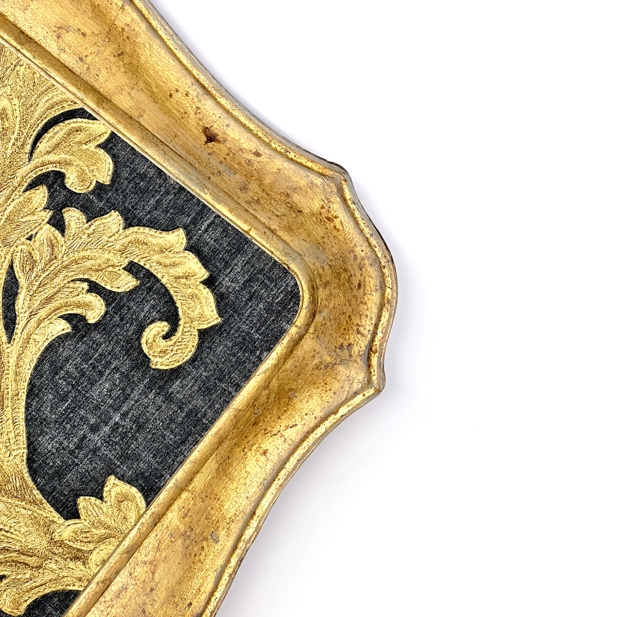 Florentine Carved Tray with Fabric