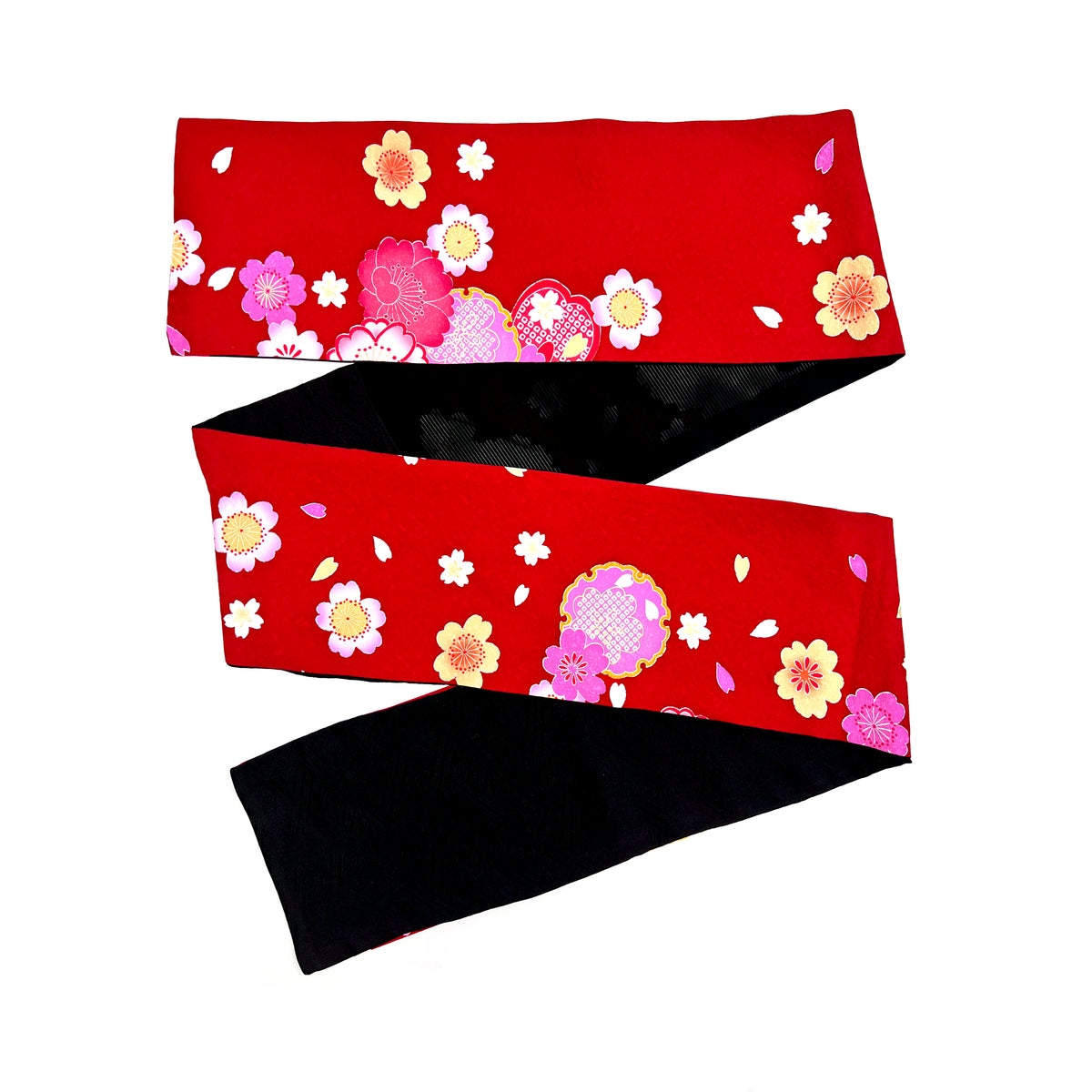 Bufanda estrecha estilo kimono vintage Yuzen