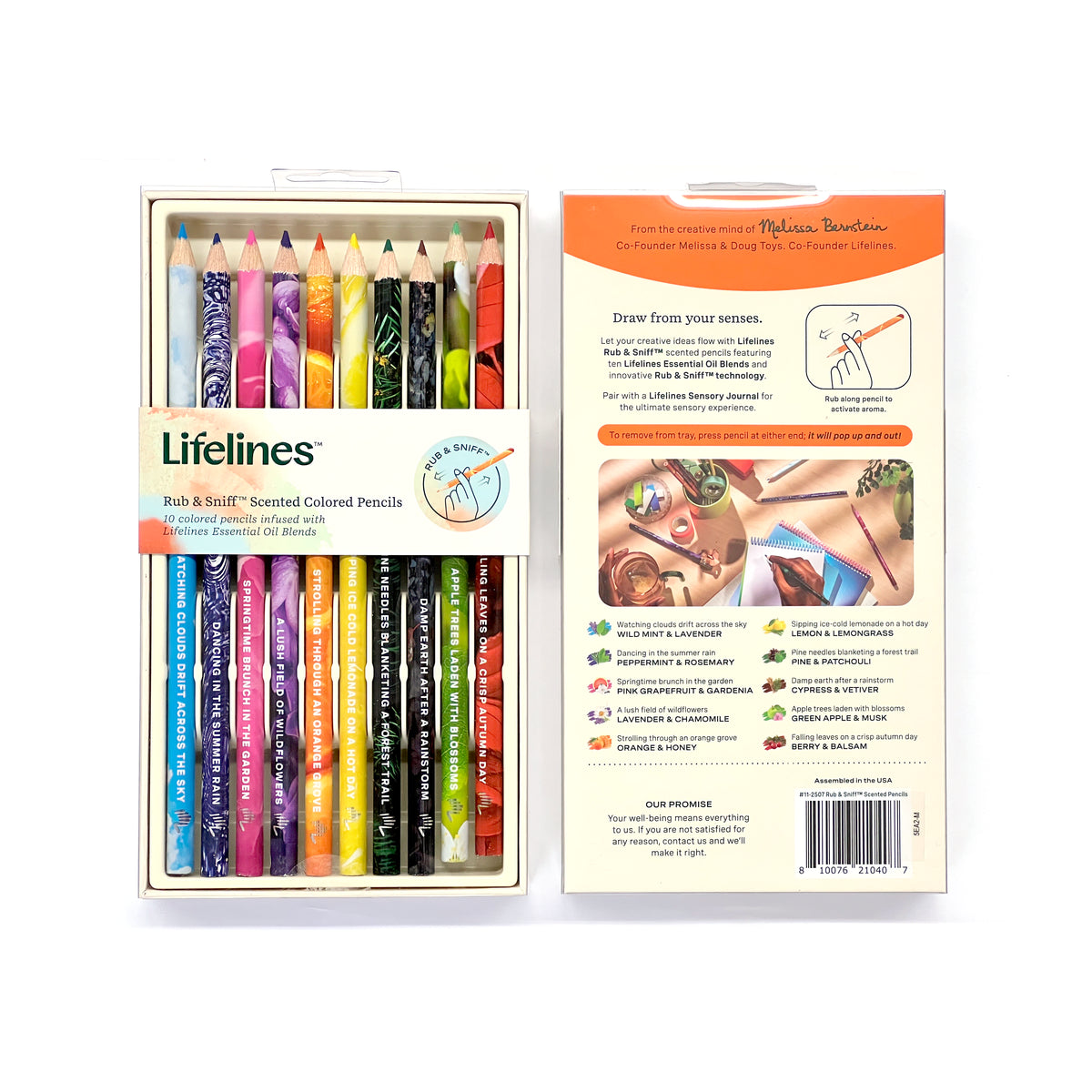 Rub &amp; Sniff Scented Colored Pencils - 10-pack