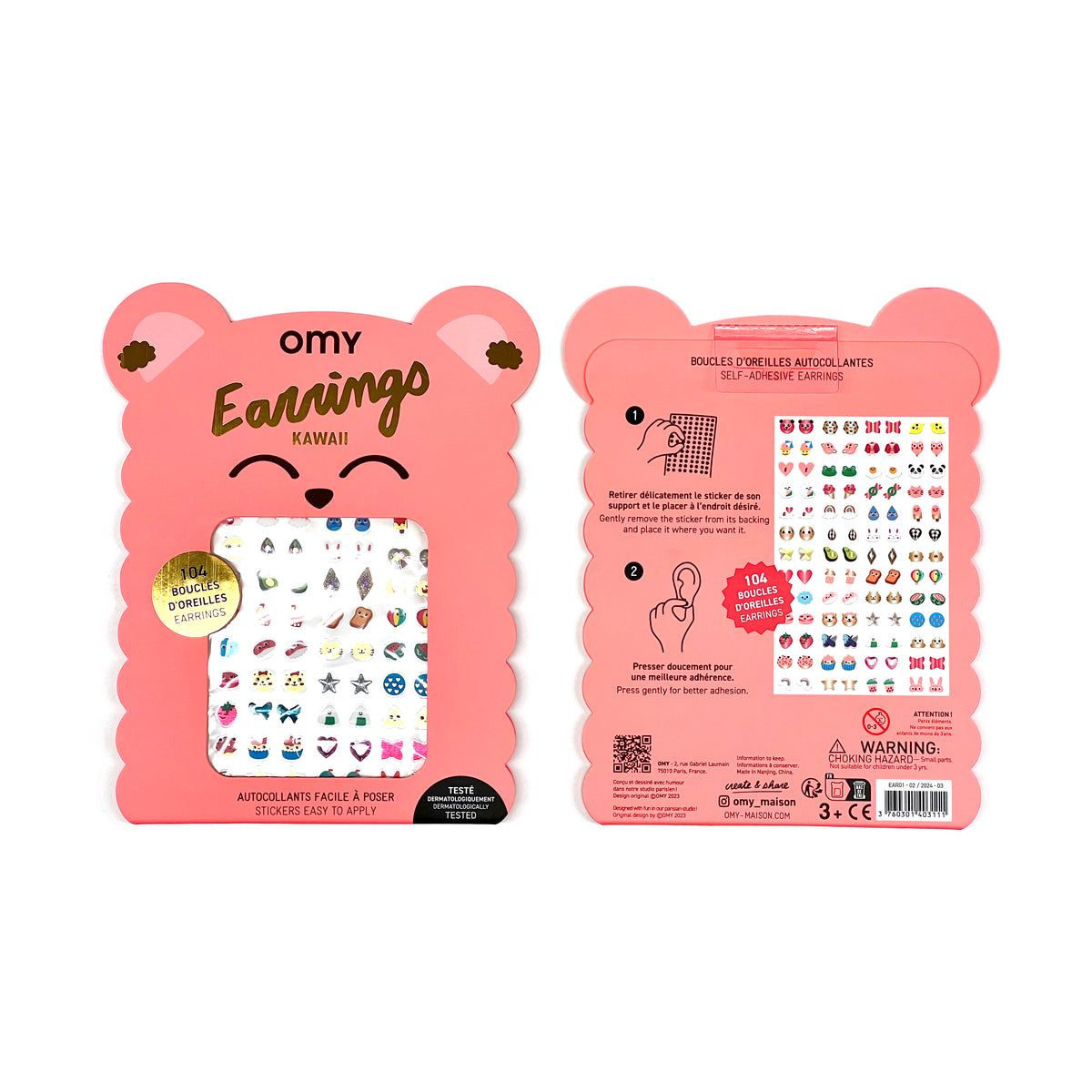 Kawaii Sticker Earrings