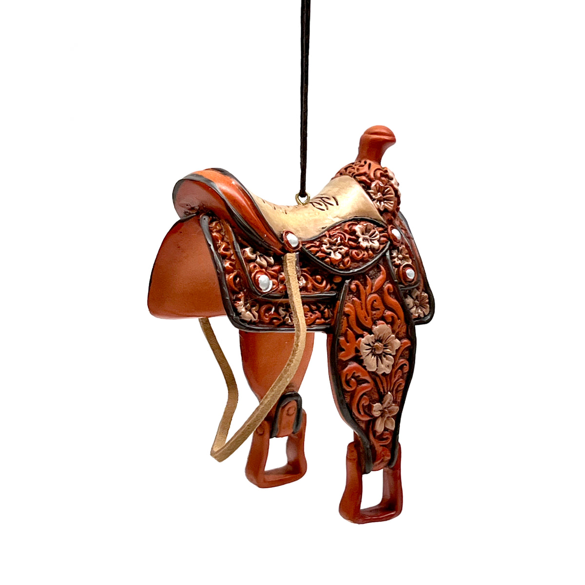 Western Saddle Ornament