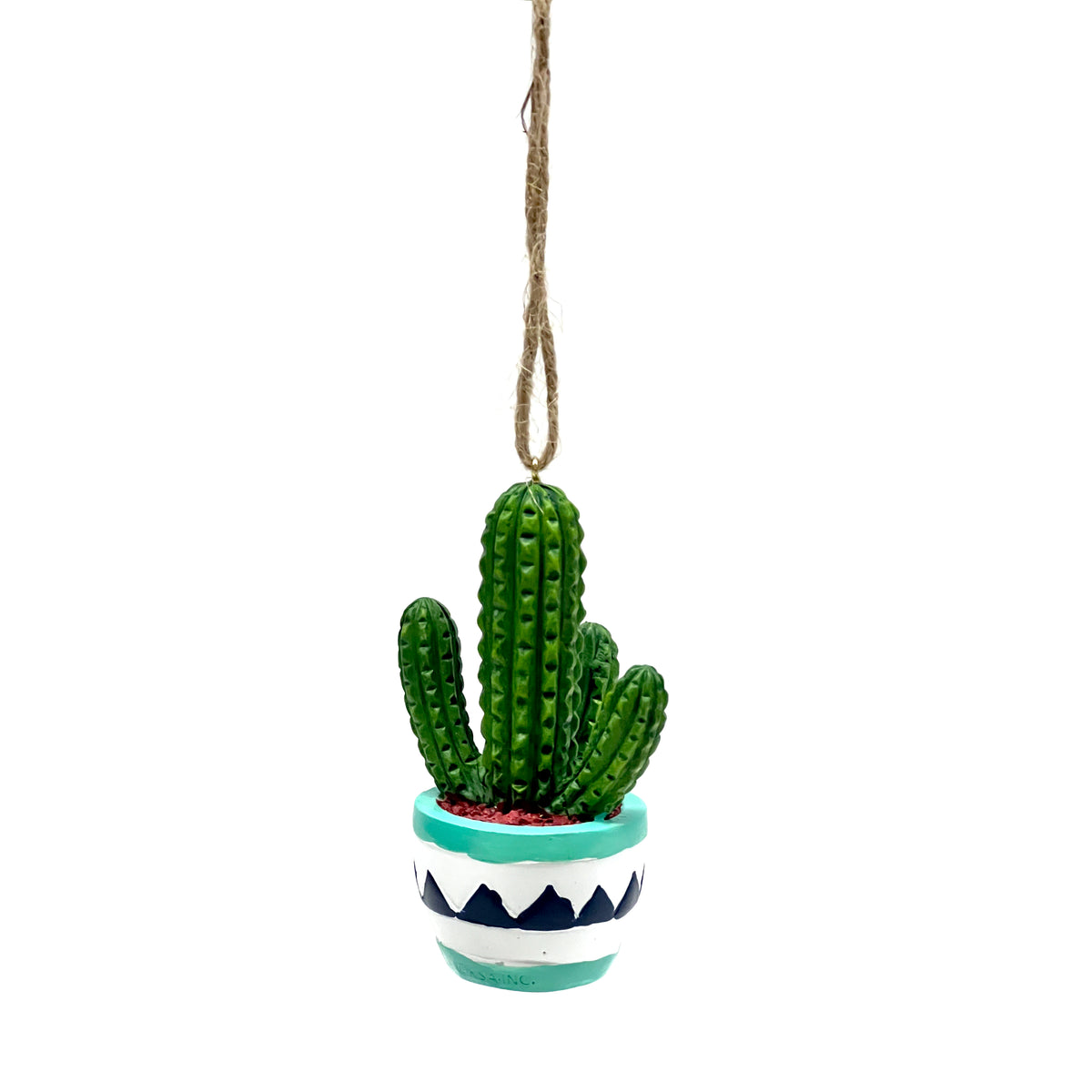 Décoration en feutre en forme de cactus