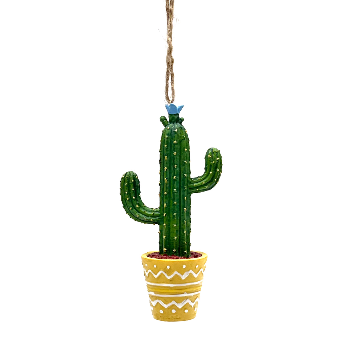 Décoration en feutre en forme de cactus
