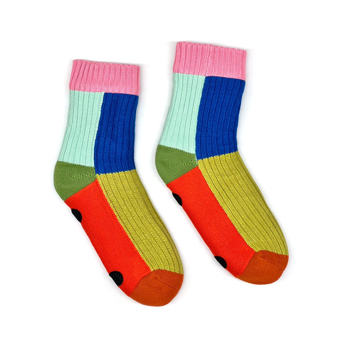 Kaleidoscope Knit House Socks