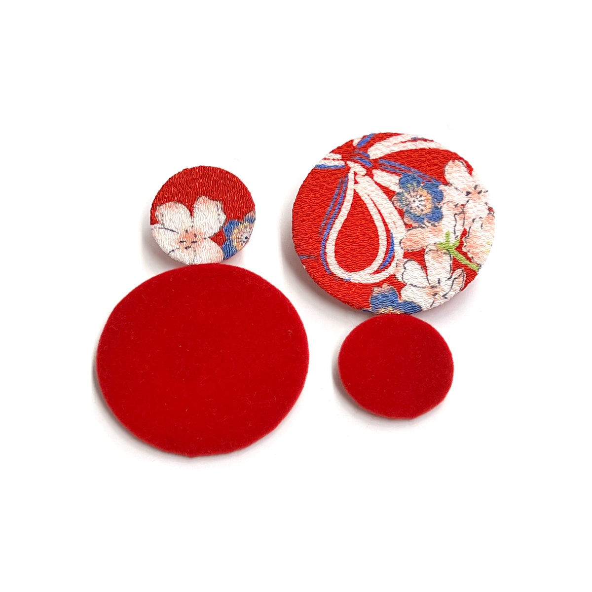 Kimono Fabric Earrings