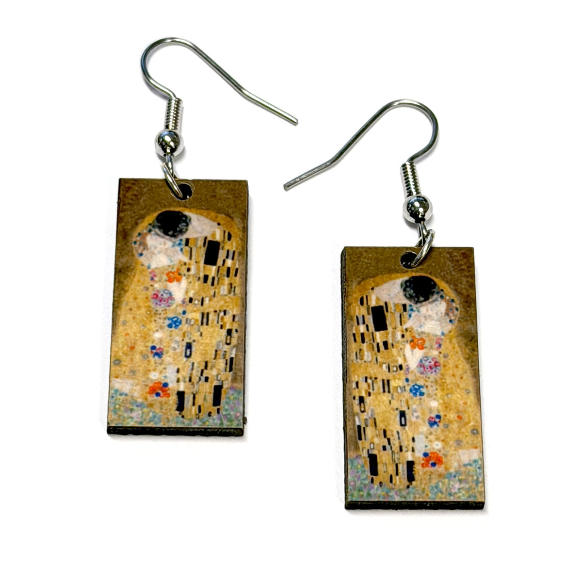 Boucles d'oreilles pendantes de tableaux célèbres
