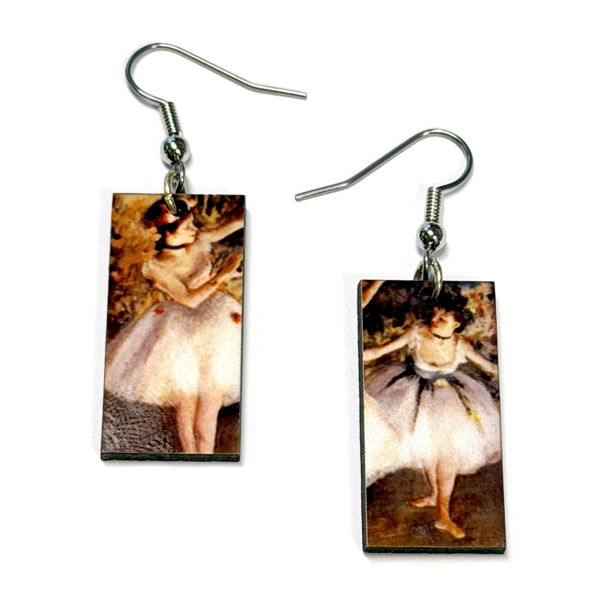 Boucles d'oreilles pendantes de tableaux célèbres