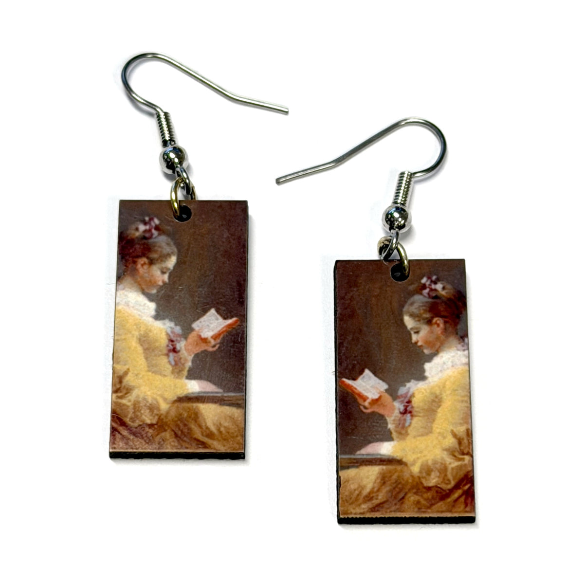 Boucles d'oreilles pendantes de tableaux célèbres